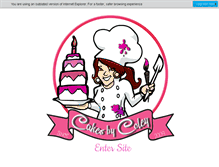 Tablet Screenshot of cakesbycoley.com